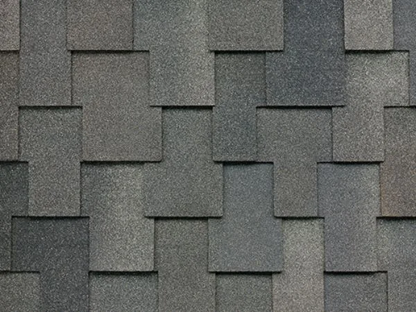 Close-up of a slate grey architectural shingle in Storm Grey